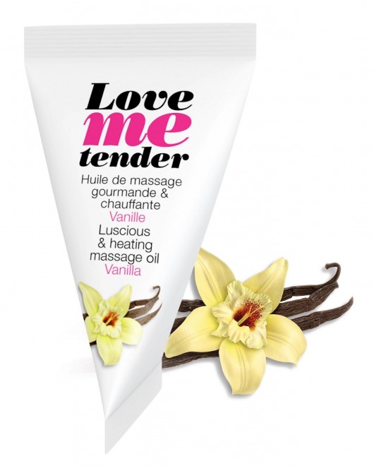 Съедобное согревающее массажное масло Love Me Tender Vanilla с ароматом ванили - 10 мл. - Love to Love - купить с доставкой в Ачинске