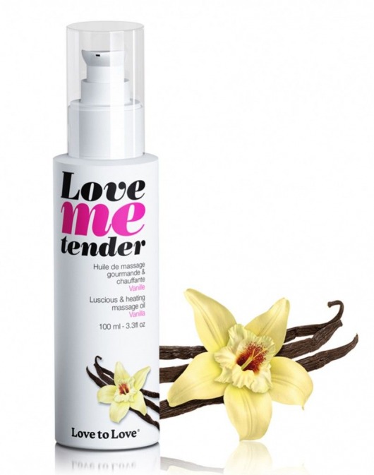 Съедобное согревающее массажное масло Love Me Tender Vanilla с ароматом ванили - 100 мл. - Love to Love - купить с доставкой в Ачинске