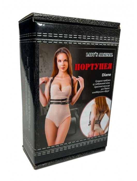 Изящная портупея из натуральной кожи Diane - БДСМ Арсенал - купить с доставкой в Ачинске