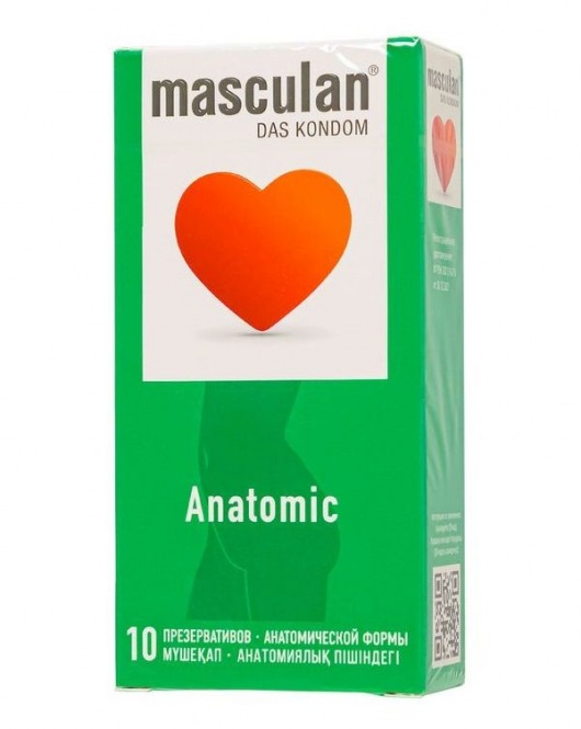 Презервативы анатомической формы Masculan Anatomic - 10 шт. - Masculan - купить с доставкой в Ачинске