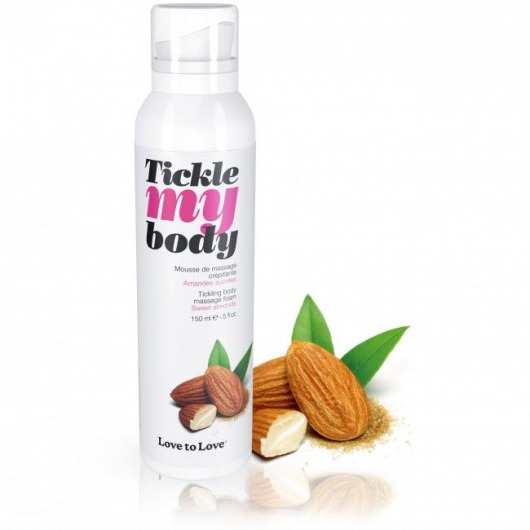 Массажная хрустящая пенка Tickle My Body Sweet Almonds с ароматом миндаля - 150 мл. - Love to Love - купить с доставкой в Ачинске