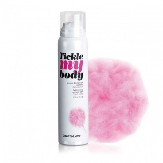 Массажная хрустящая пенка Tickle My Body Cotton Candy с ароматом сладкой ваты - 150 мл. - Love to Love - купить с доставкой в Ачинске