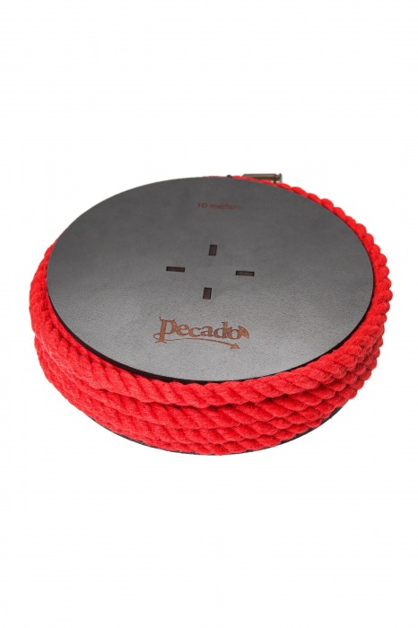 Красная веревка для шибари на катушке - 10 м. - Pecado - купить с доставкой в Ачинске