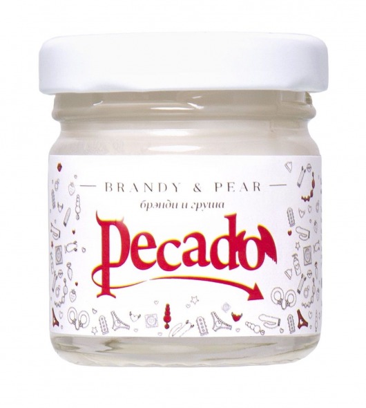 Массажная свеча Brandy   Pear - 35 мл. - Pecado - купить с доставкой в Ачинске