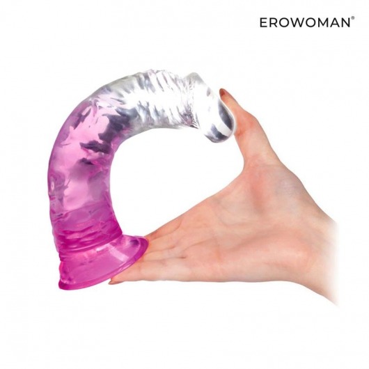 Розовый гибкий фаллоимитатор - 20,5 см. - Erowoman-Eroman