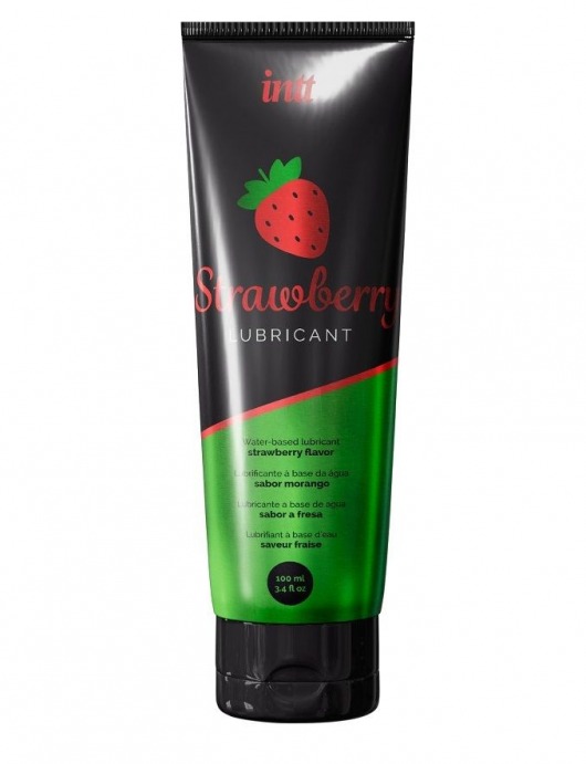 Смазка на водной основе с ароматом клубники Strawberry Lubricant - 100 мл. - INTT - купить с доставкой в Ачинске