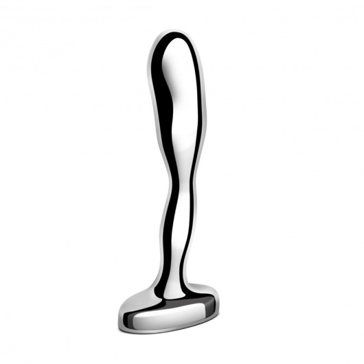 Стальной стимулятор простаты Stainless Steel Prostate Plug - 11,5 см. - b-Vibe - в Ачинске купить с доставкой