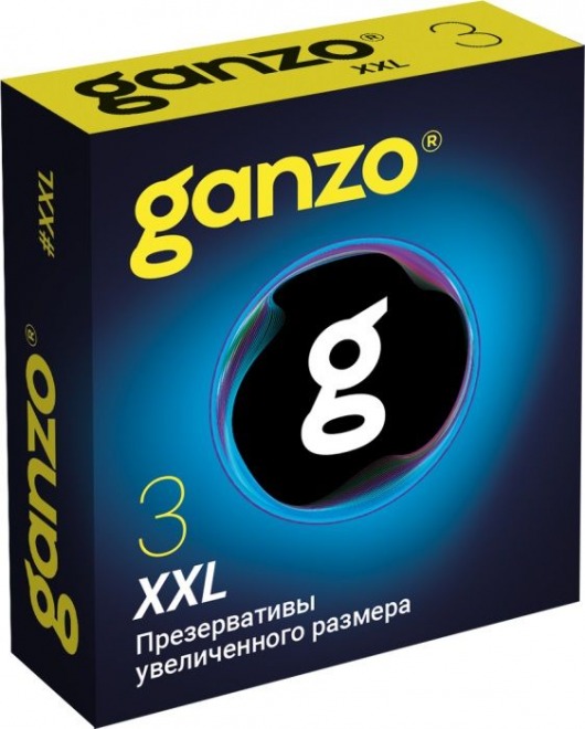 Презервативы увеличенного размера Ganzo XXL - 3 шт. - Ganzo - купить с доставкой в Ачинске