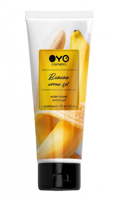 Лубрикант на водной основе OYO Aroma Gel Banana с ароматом банана - 75 мл. - OYO - купить с доставкой в Ачинске