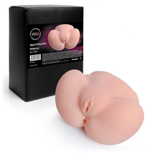 Реалистичный мастурбатор с двумя функциональными отверстиями - Erowoman-Eroman - в Ачинске купить с доставкой