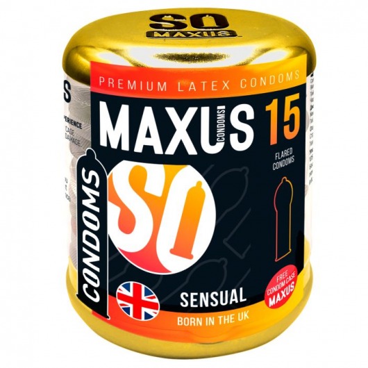 Презервативы анатомической формы Maxus Sensual - 15 шт. - Maxus - купить с доставкой в Ачинске