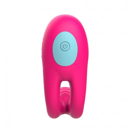 Розовое виброкольцо с пультом ДУ - I-MOON - в Ачинске купить с доставкой