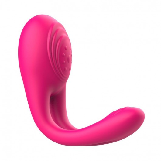 Розовое виброкольцо с пультом ДУ - I-MOON - в Ачинске купить с доставкой