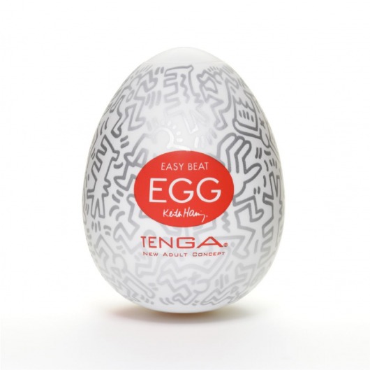 Мастурбатор-яйцо Keith Haring EGG PARTY - Tenga - в Ачинске купить с доставкой