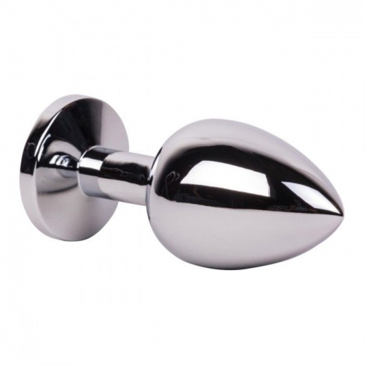 Большой стальной плаг с розовым кристаллом Pink Bubble Gum - 9,5 см. - Erotic Fantasy - купить с доставкой в Ачинске