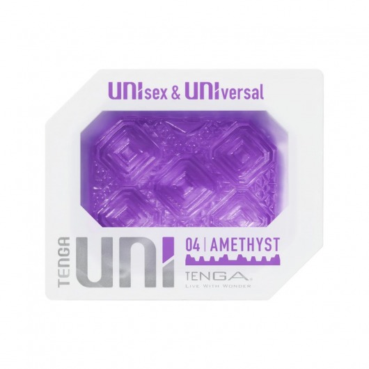 Фиолетовый мастурбатор-стимулятор Tenga Uni Amethyst - Tenga - в Ачинске купить с доставкой