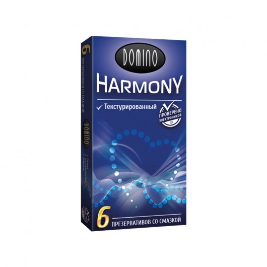 Текстурированные презервативы Domino Harmony - 6 шт. - Domino - купить с доставкой в Ачинске