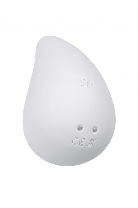 Белый вибромассажер в форме капли Dew Drop - Satisfyer