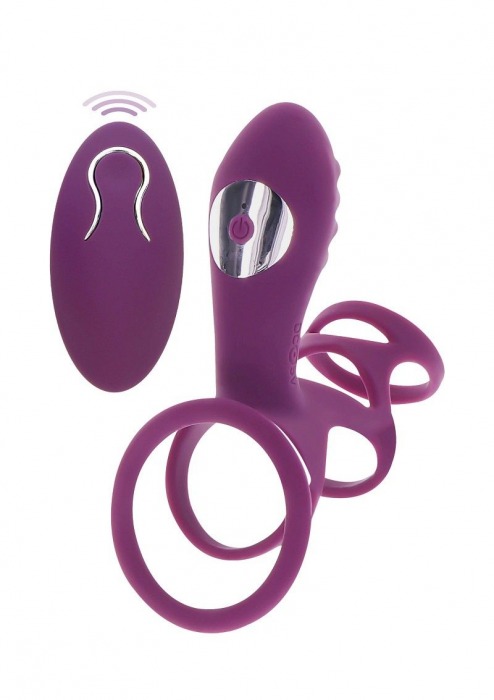 Фиолетовая эрекционная вибронасадка Halo Halo C-Ring Sleeve - Toy Joy - в Ачинске купить с доставкой