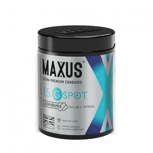 Гладкие презервативы Maxus G spot с двойной спиралью - 15 шт. - Maxus - купить с доставкой в Ачинске