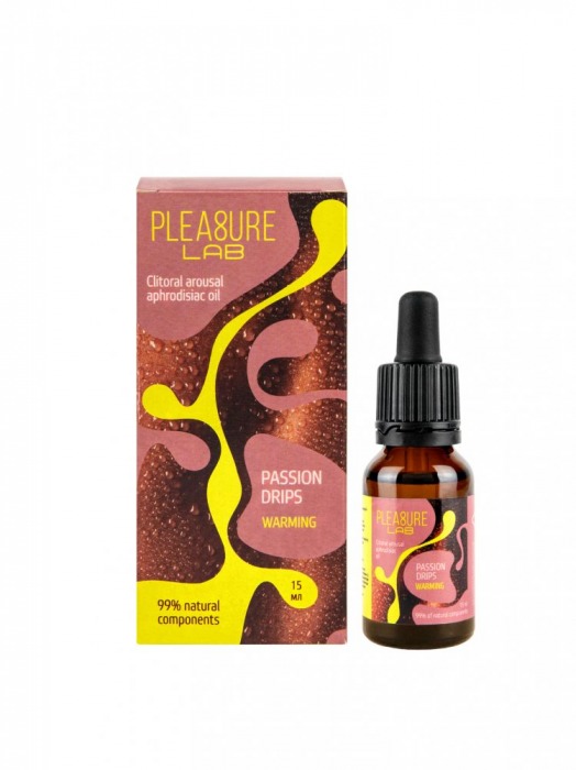 Капли с согревающим эффектом Passion Drips Warming - 15 мл. - Pleasure Lab - купить с доставкой в Ачинске