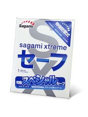 Презерватив Sagami Xtreme Ultrasafe с двойным количеством смазки - 1 шт. - Sagami - купить с доставкой в Ачинске