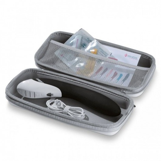 Вибратор с электростимуляцией Sizzling Simon Black Edition - 27 см. - MyStim - купить с доставкой в Ачинске