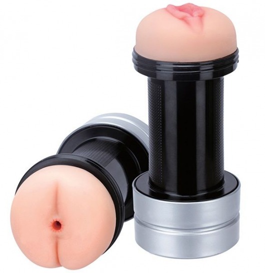 Мастурбатор 2-в-1 REALSTUFF 2 IN 1 HUMMER ANUS   VAGINA: вагина и анус - Dream Toys - в Ачинске купить с доставкой