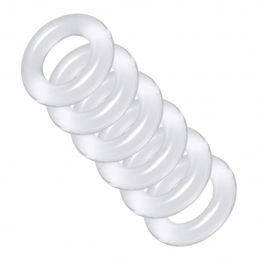 Комплект из 6 прозрачных эрекционных колец Ring Master Custom Ball Stretcher Kit - XR Brands - в Ачинске купить с доставкой