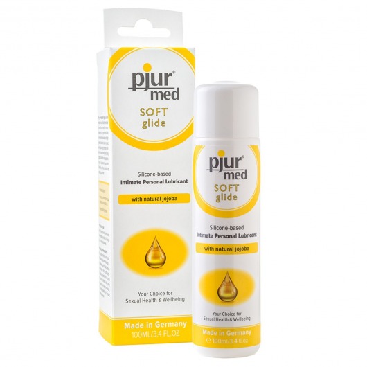 Силиконовый лубрикант с жожоба pjur MED Soft glide - 100 мл. - Pjur - купить с доставкой в Ачинске
