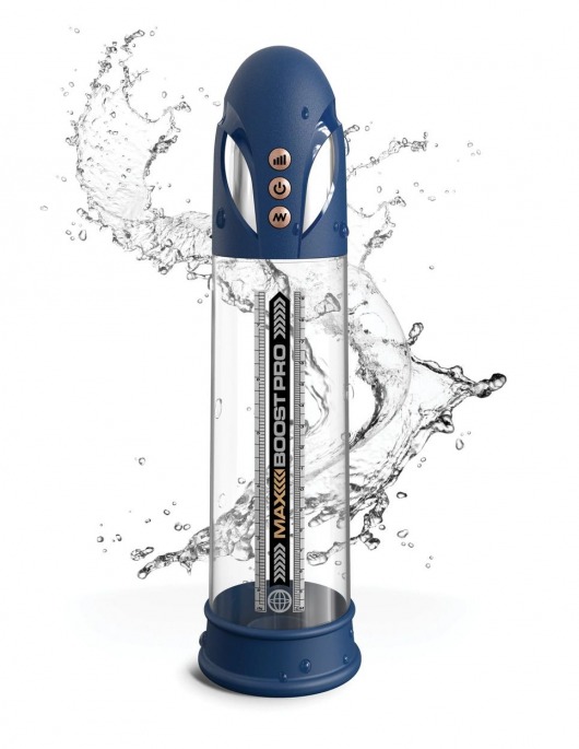 Синяя вакуумная автоматическая помпа Max Boost Pro Flow - Pipedream - в Ачинске купить с доставкой
