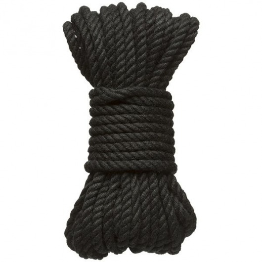 Черная верёвка для связывания и фиксации Bind Tie - 9,14 м. - Doc Johnson - купить с доставкой в Ачинске