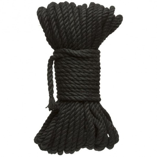 Черная верёвка для связывания и фиксации Bind Tie - 15,24 м. - Doc Johnson - купить с доставкой в Ачинске