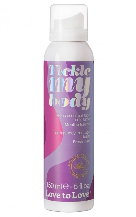 Массажная хрустящая пенка Tickle My Body Fresh Mint с ароматом мяты - 150 мл. - Love to Love - купить с доставкой в Ачинске