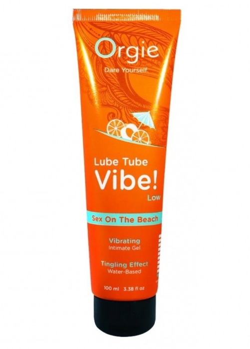 Гель с эффектом вибрации Lube Tube Vibe Low Sex On The Beach - 100 мл. - ORGIE - купить с доставкой в Ачинске