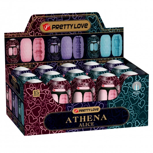 Набор из 15 мастурбаторов Athena Alice - Baile - в Ачинске купить с доставкой
