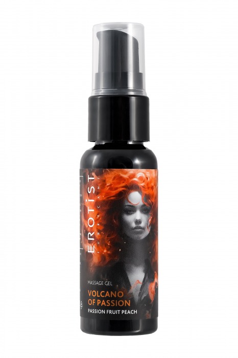 Гель с эффектом вибрации Volcano Of Passion со вкусом персика и маракуйи - 25 мл. - Erotist Lubricants - купить с доставкой в Ачинске