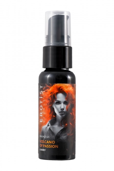 Гель с эффектом вибрации Volcano Of Passion со вкусом вишни - 25 мл. - Erotist Lubricants - купить с доставкой в Ачинске