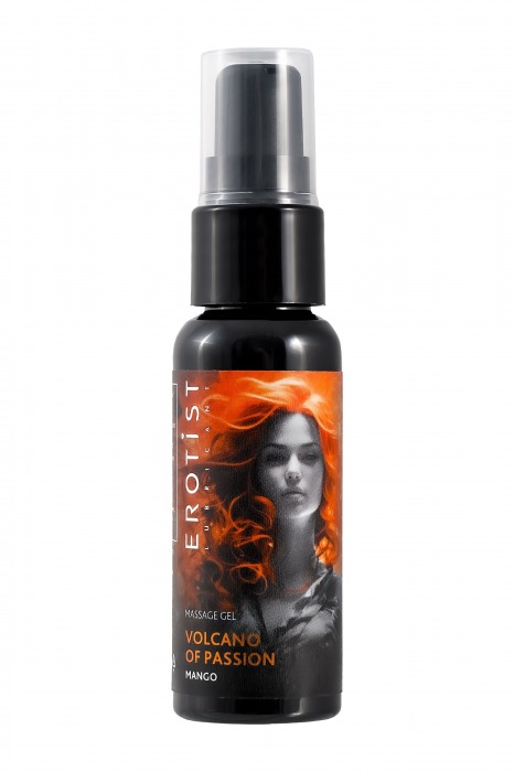 Гель с эффектом вибрации Volcano Of Passion со вкусом манго - 25 мл. - Erotist Lubricants - купить с доставкой в Ачинске