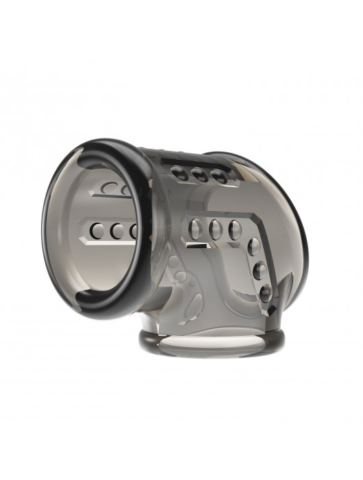 Дымчатая насадка на пенис и мошонку - Baile - в Ачинске купить с доставкой