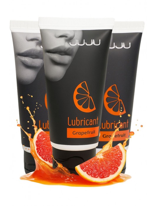 Набор из 3 съедобных лубрикантов JUJU со вкусом грейпфрута - JuJu - купить с доставкой в Ачинске