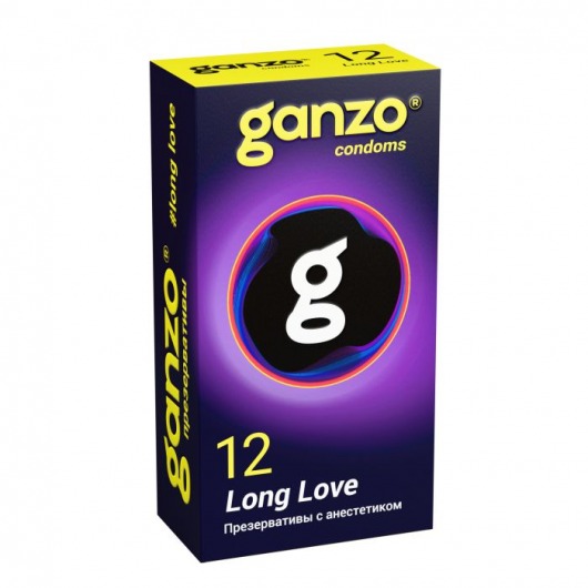 Презервативы с анестетиком для продления удовольствия Ganzo Long Love - 12 шт. - Ganzo - купить с доставкой в Ачинске