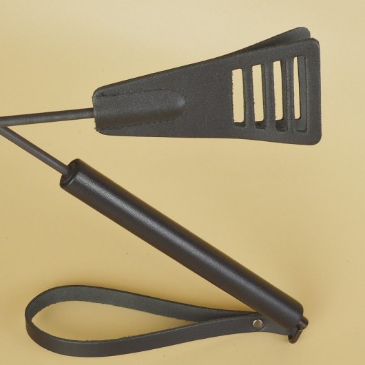 Черный кожаный стек «Сириус» - 60 см. - Sitabella - купить с доставкой в Ачинске