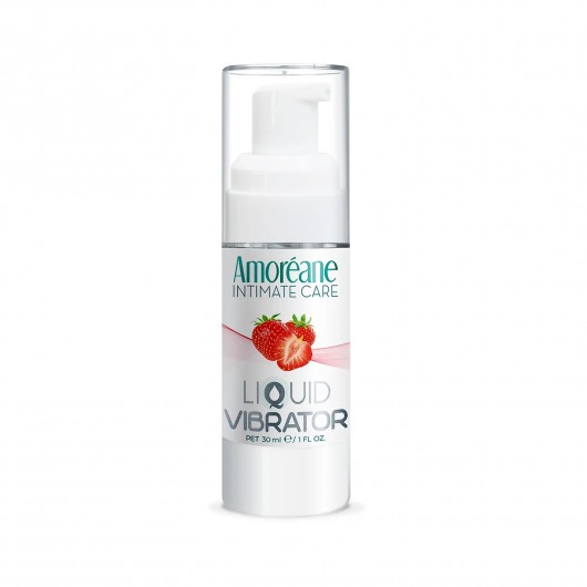 Жидкий вибратор со вкусом клубники Amoreane Strawberry - 30 мл. - Amoreane - купить с доставкой в Ачинске