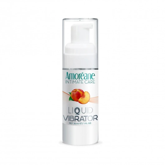 Жидкий вибратор со вкусом персика Amoreane Peach - 30 мл. - Amoreane - купить с доставкой в Ачинске