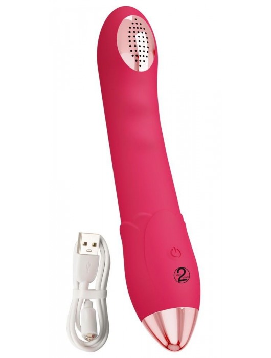 Малиновая насадка на душ с вибрацией Showers to orgasm - 20,1 см. - Orion - купить с доставкой в Ачинске