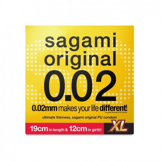 Презерватив увеличенного размера Sagami Original 0.02 XL-size - 1 шт. - Sagami - купить с доставкой в Ачинске