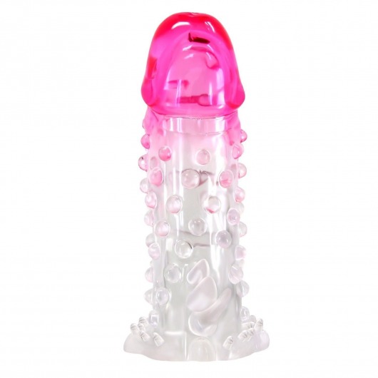 Прозрачно-розовая насадка на пенис Wilford - 13,5 см. - Baile - в Ачинске купить с доставкой