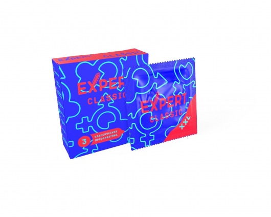 Презервативы увеличенного размера Expert Classic XXL - 3 шт. - Expert - купить с доставкой в Ачинске