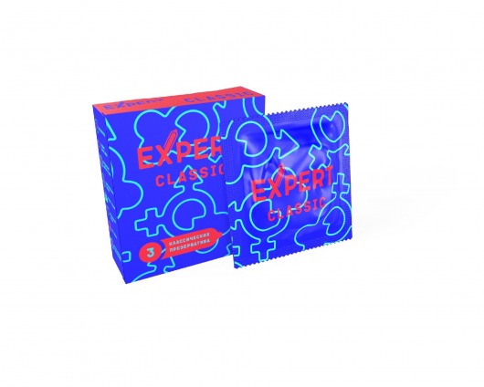 Классические презервативы Expert Classic - 3 шт. - Expert - купить с доставкой в Ачинске